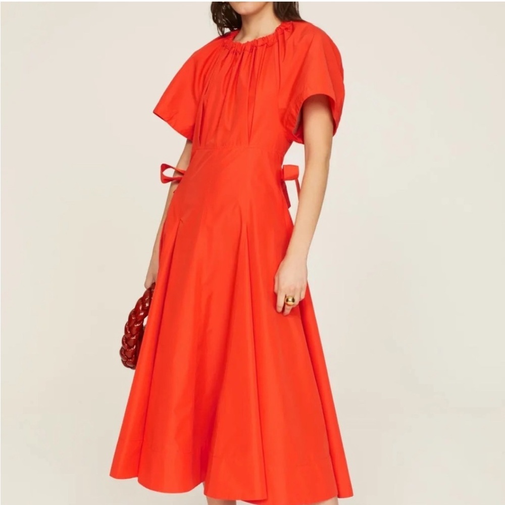 Phillip Lim Rent the Runway Ladybug Poplin orange/red dress sz 4 $725